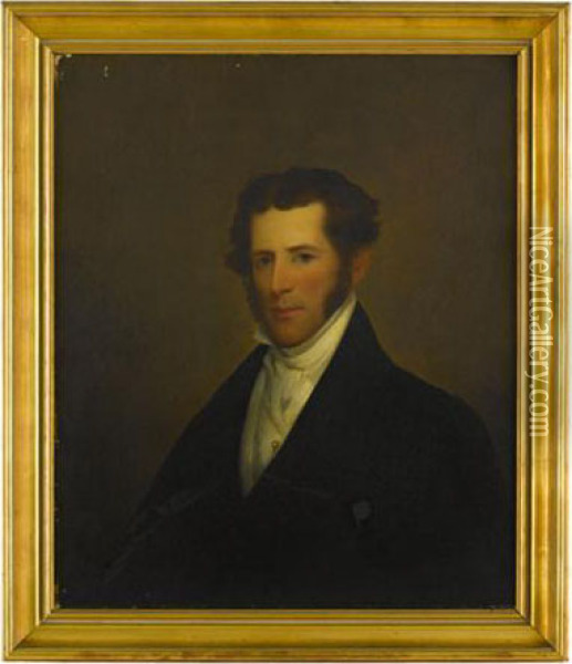 Portrait Of Edmund Burke Stedman Oil Painting - Jared Bradley Flagg