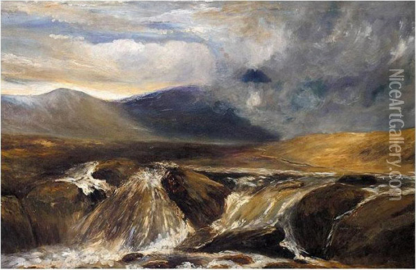 The Highlands Oil Painting - Joseph Farquharson