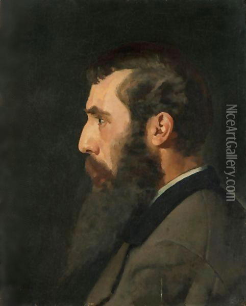 Portrait Of Auguste De Beaumont Oil Painting - Ferdinand Hodler