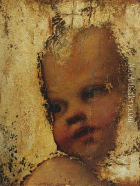 The Head Of A Child Oil Painting -  Correggio