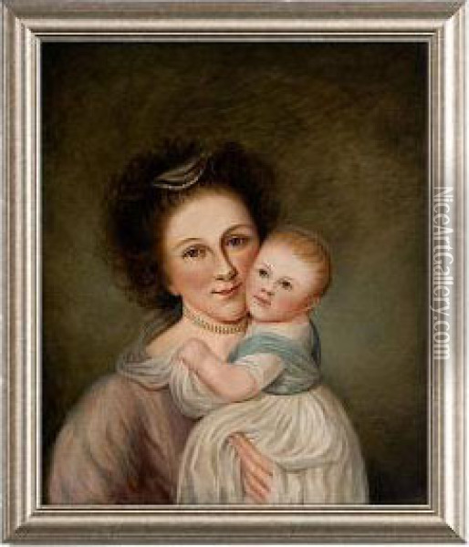 Portrait A Lady Oil Painting - Charles Willson Peale