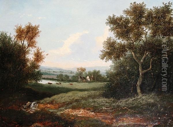 A Summer Day Oil Painting - Patrick, Peter Nasmyth