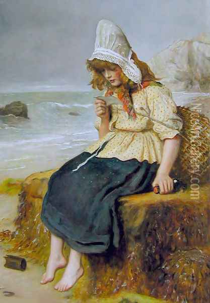 Message from the Sea Oil Painting - Sir John Everett Millais
