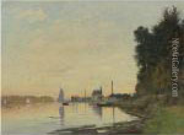 Argenteuil, Fin D'apres-midi Oil Painting - Claude Oscar Monet