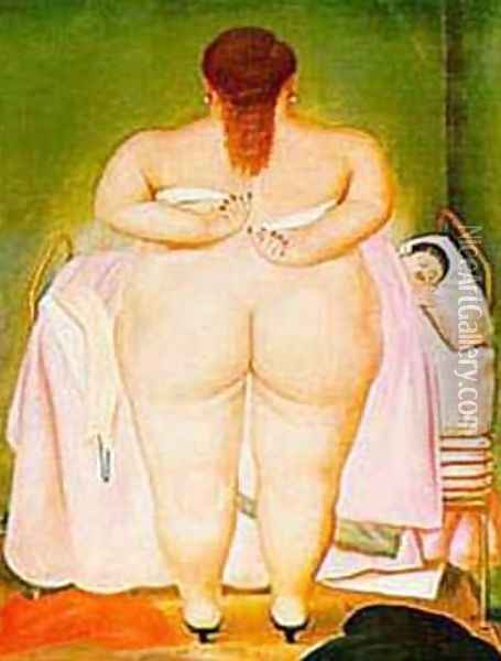 The Morning After Oil Painting - Fernando Botero