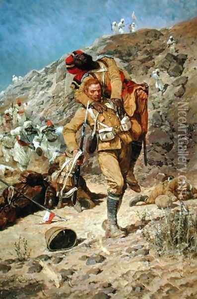 God Bless You Tommy Atkins, 1899 Oil Painting - Richard Caton Woodville