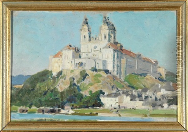 Kloster Melk A.d. Donau Oil Painting - Erich Kips