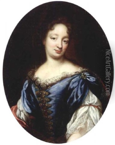 Portrait D'une Dame De Qualite Oil Painting - Pierre Mignard the Elder
