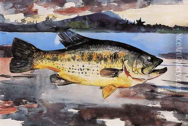 Bass Oil Painting - Winslow Homer