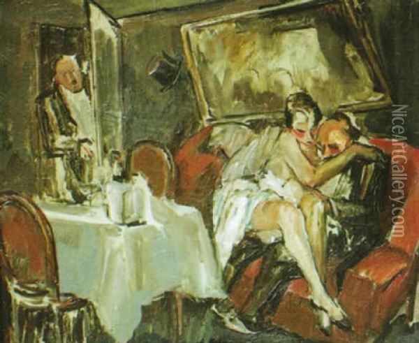 Le Cabinet Particulier Oil Painting - Pierre De Belay