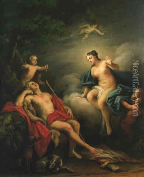 Diana And Endymion Oil Painting - Jacopo Amigoni