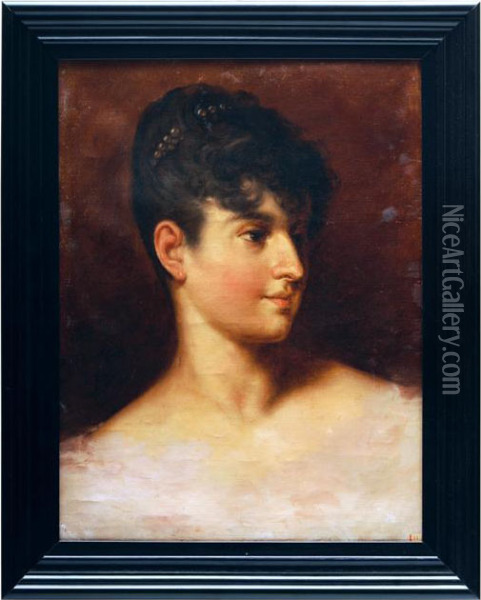 Retrato De Dama Oil Painting - Daniel Davila