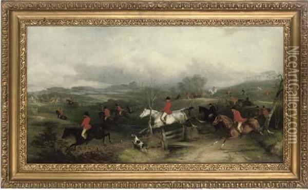 The Melton Mowbray Hunt Oil Painting - John Jnr. Ferneley