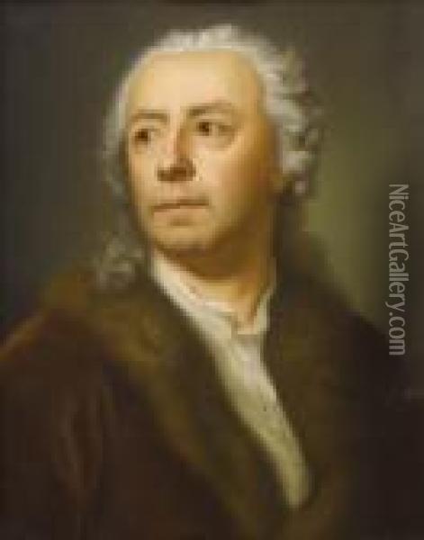 Ismael Mengs (portrait Of The Artist's Father) Oil Painting - Anton Raphael Mengs
