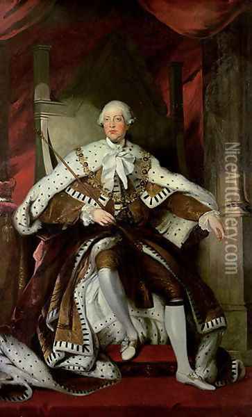 George III 1738-1820 Oil Painting - Sir Joshua Reynolds