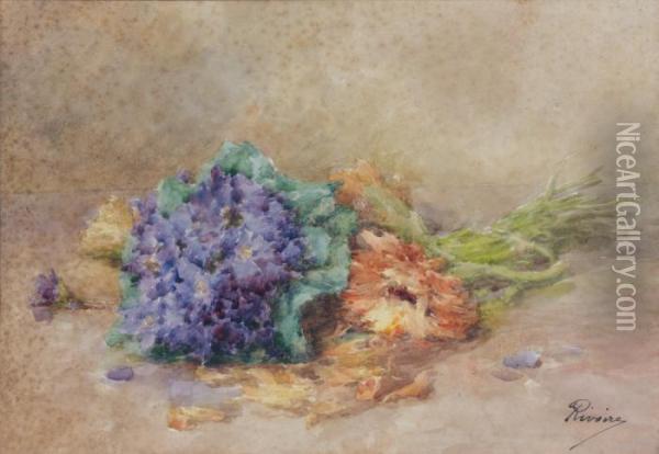 Fleurs Oil Painting - Francois Rivoire