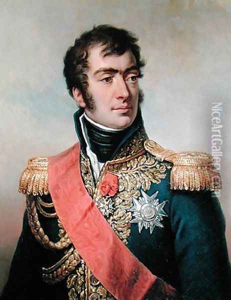 Portrait of Auguste Frederic Louis Viesse de Marmont 1774-1852 Oil Painting - Paulin Jean Baptiste Guerin