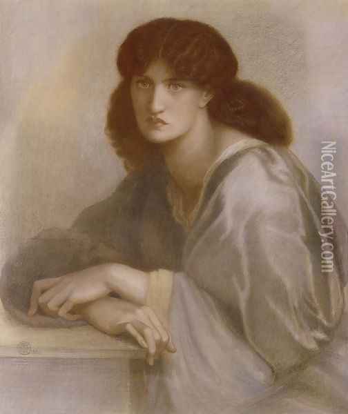 La Donna Della Finestra2 Oil Painting - Dante Gabriel Rossetti