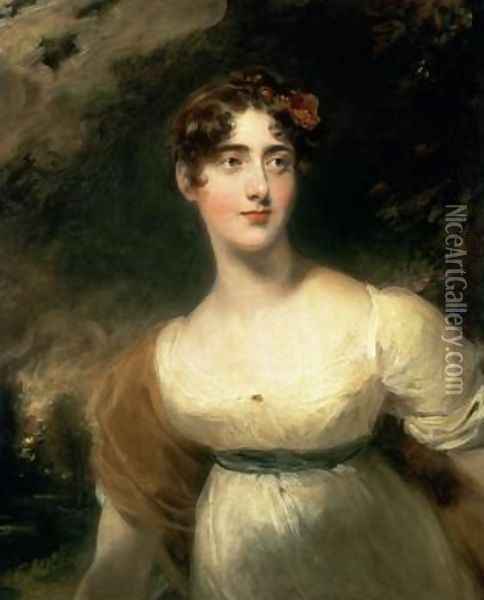 Portrait of Lady Emily Harriet Wellesley Pole Oil Painting - Sir Thomas Lawrence