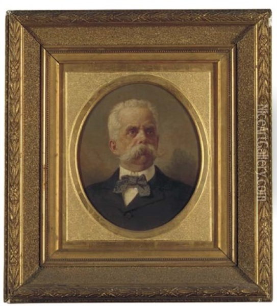 Portrait Of Umberto I, King Of Italy Oil Painting - Guglielmo De Sanctis
