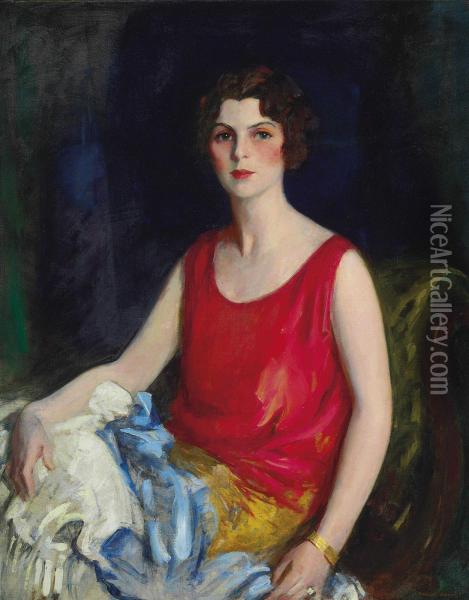 Portrait Of Loretta Hines Howard Oil Painting - Robert Henri