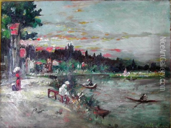 Forteresse Sur Une Falaise Oil Painting - Berthe Morisot
