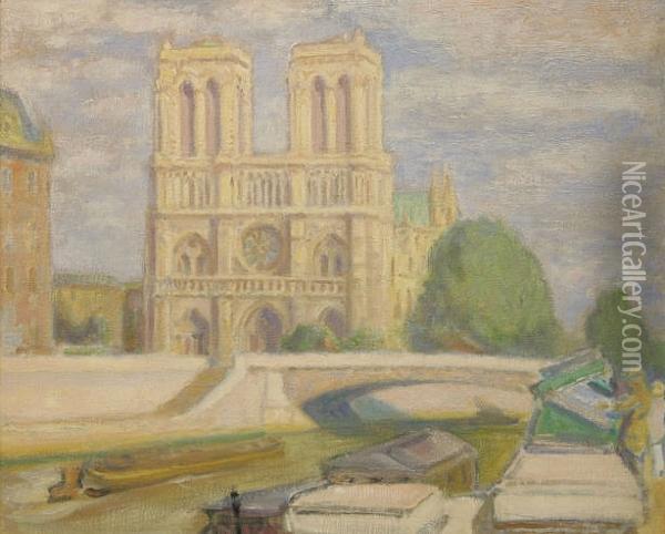 Notre Dame, Paris Oil Painting - Alexander Munro