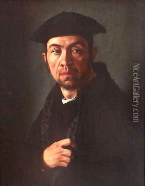 Portrait of a Man Oil Painting - Jacopino del Conte