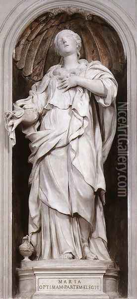 St Mary Magdalene Oil Painting - Alessandro Algardi