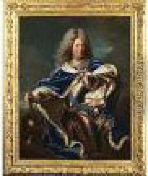 Portrait Des Duc D Oil Painting - Hyacinthe Rigaud