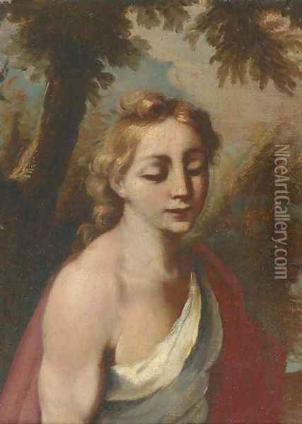 Saint John the Baptist Oil Painting - Angelo Poglia