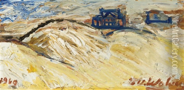 Dunes Et Plage Oil Painting - Henri-Victor Regnault