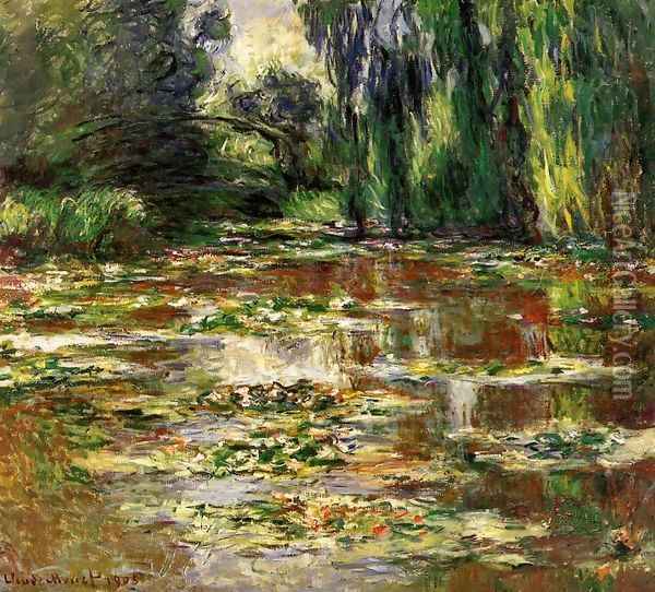 The Bridge over the Water-Lily Pond 1905 Oil Painting - Claude Oscar Monet