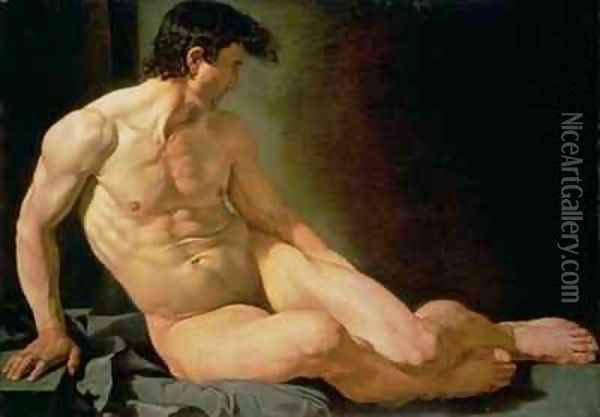 Male Nude Oil Painting - Joseph Galvan