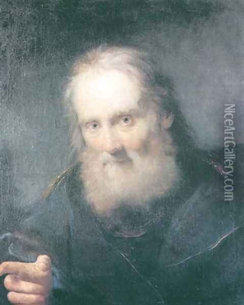 Portrait of an Elder Oil Painting - Bartolomeo Nazari