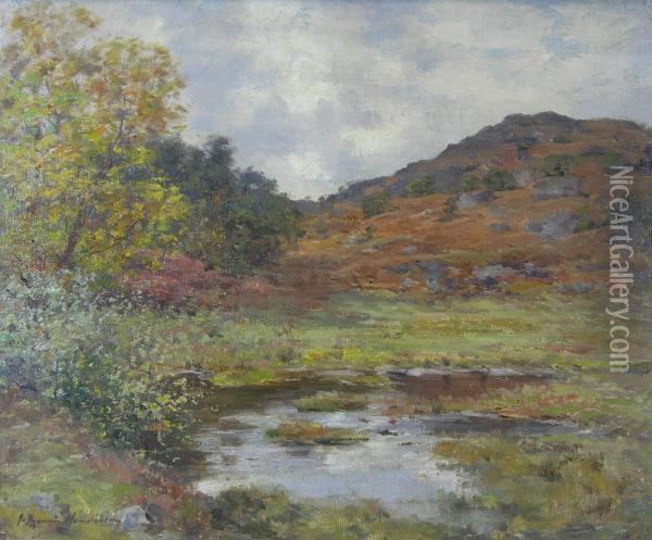 Autumn Tints Oil Painting - Joseph Henderson