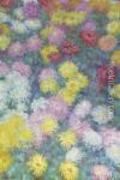 Chrysanthemes Oil Painting - Claude Oscar Monet