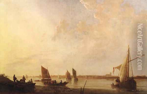 Dordrecht Sunrise 1650 Oil Painting - Aelbert Cuyp