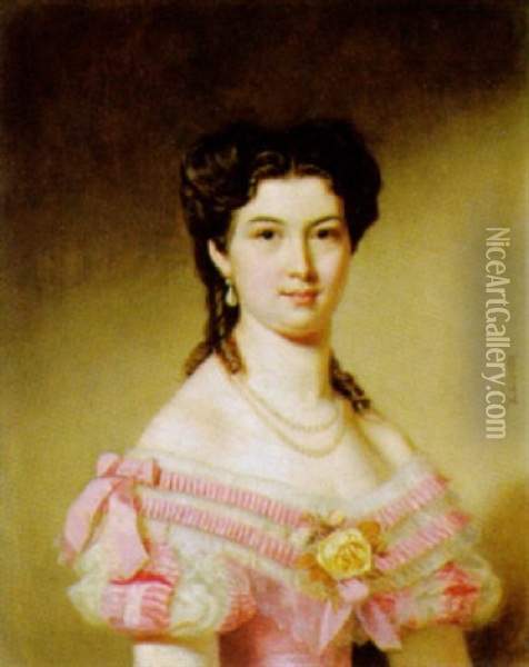Portrait Einer Dame Oil Painting - Friedrich Wailand