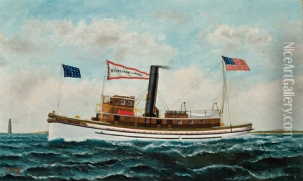 Sylvester L. Ward Oil Painting - Solon Francis Montecello Badger