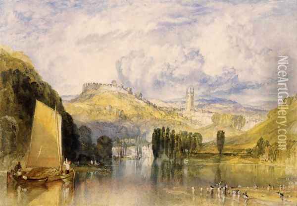 Totnes In The River Dart Oil Painting - Joseph Mallord William Turner