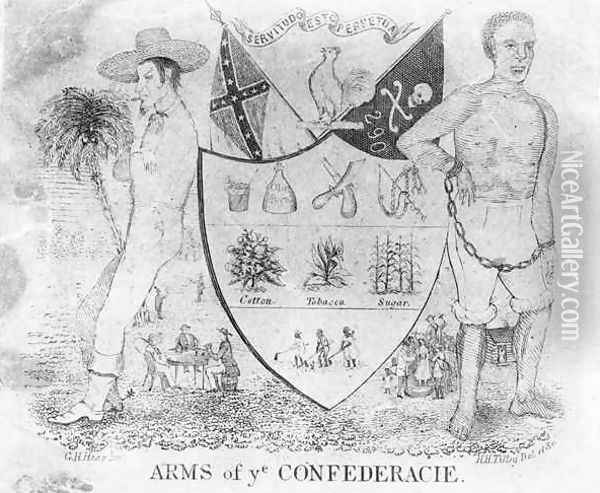 Arms of Ye Confederacie Oil Painting - G. H. Heap