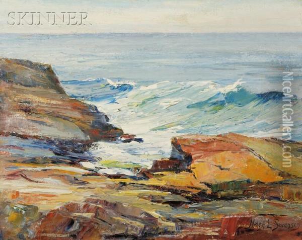 Coastal View Oil Painting - Helen Lincoln Sorenson