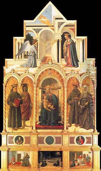 Polyptych of St Anthony 1460-70 Oil Painting - Piero della Francesca
