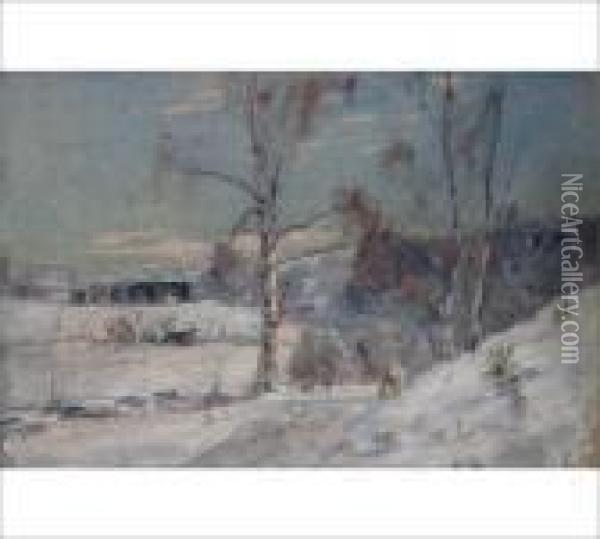 Winter Oil Painting - Elias Muukka