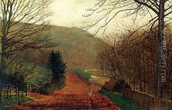 Forge Valley, Scarborough Oil Painting - John Atkinson Grimshaw