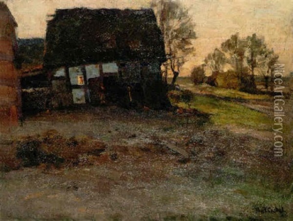 Norddeutsches Bauerngehoft Oil Painting - Paul Eduard Crodel