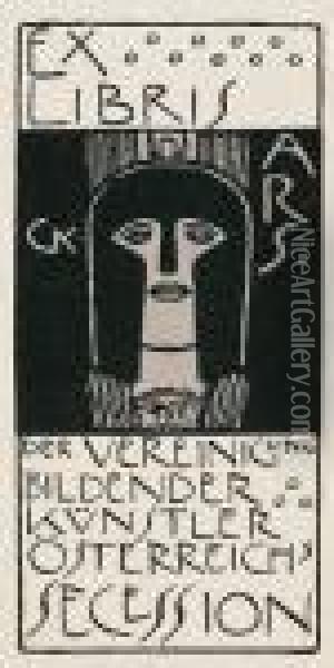 Ex Libris Der Vereinigung Bildender Oil Painting - Gustav Klimt