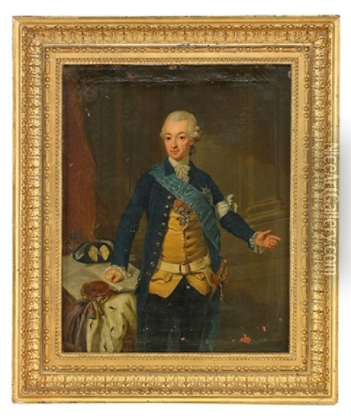 Portratt Av Kung Gustav Iii Oil Painting - Lorenz Pasch the Younger