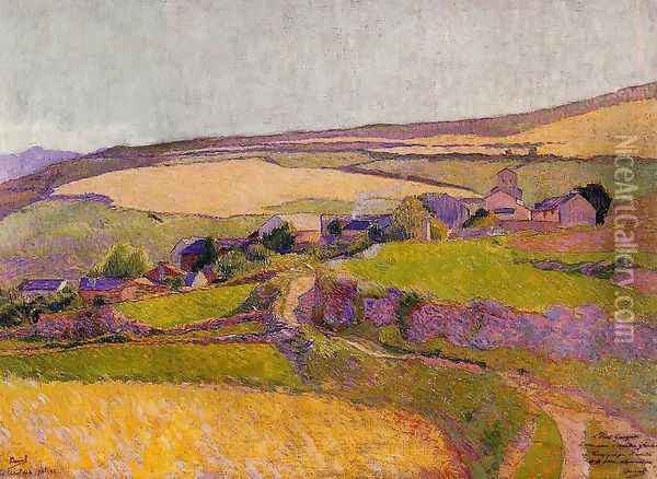 Landscape near Banyuls Oil Painting - Georges-Daniel de Monfreid